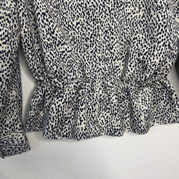 Club Monaco Animal Print Drawstring Waist Jacket XS - Picture 8 of 9